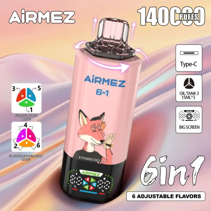Airmez FOX 140K 6 w 1 z ekranem i USB-C