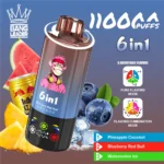 Bang Leader 110000 Zaciągnięć 6w1 – Jednorazowy E-Papieros z Ładowaniem USB-C i Regulacją Smaków - obrazek 11