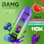 Bang Legend 110000 Puffs 3 w 1 Smaki – Jednorazowy E-Papieros Z Niezrównaną Wydajnością i Wszechstronnością Smaków! - obrazek 4