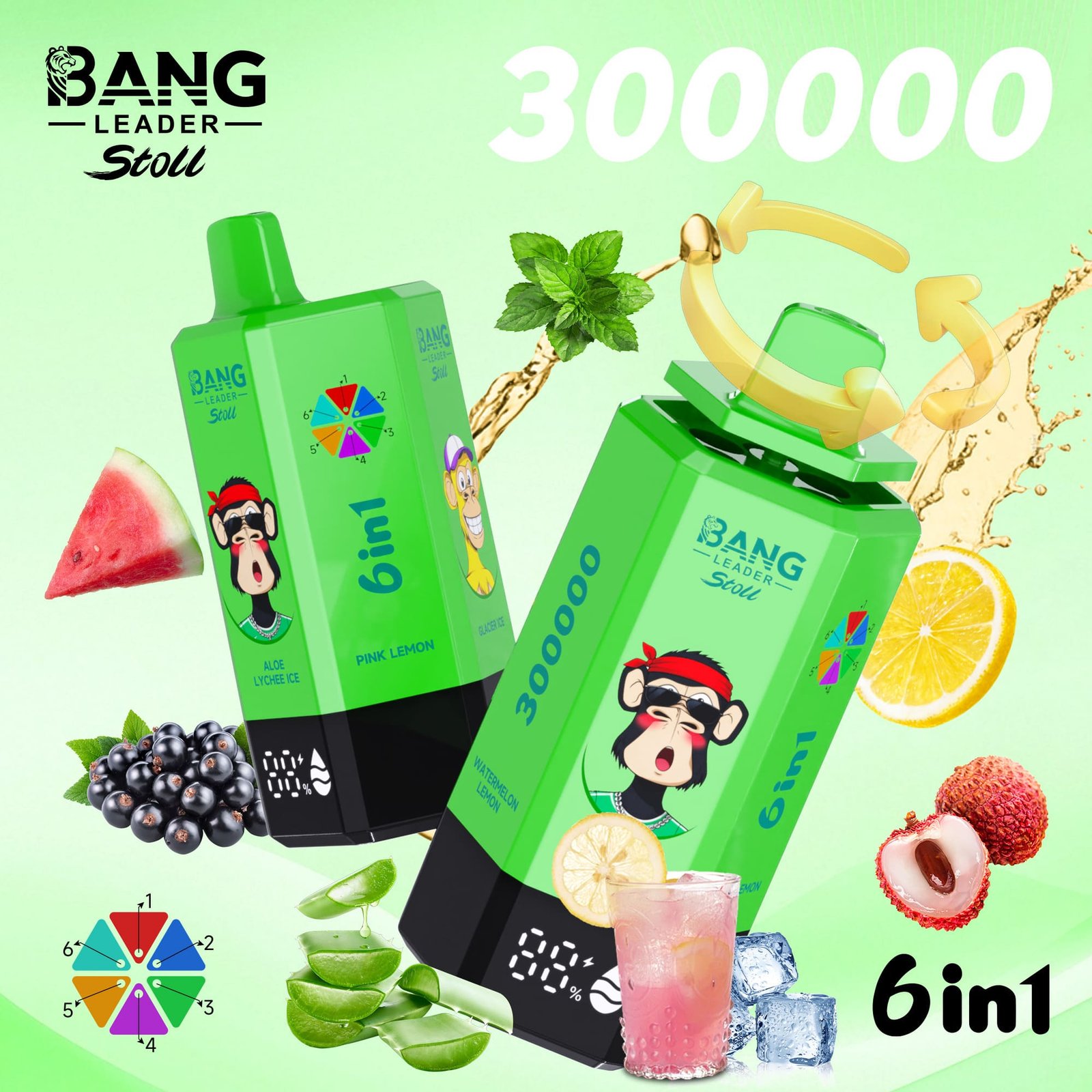 Bang Leader 300K Puffs Disposable Vape 6 in 1 - obrazek 2