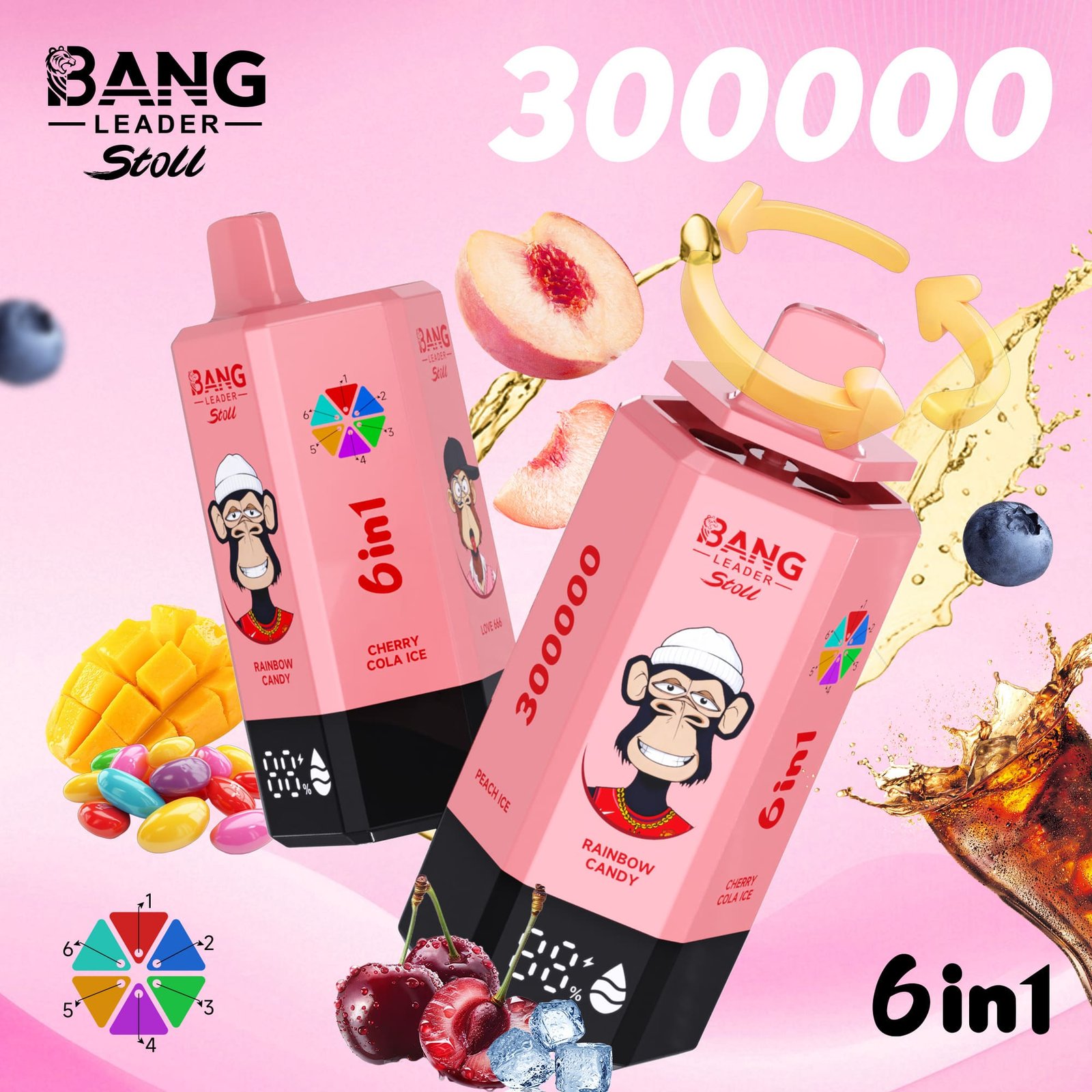 Bang Leader 300K Puffs Disposable Vape 6 in 1 - obrazek 8
