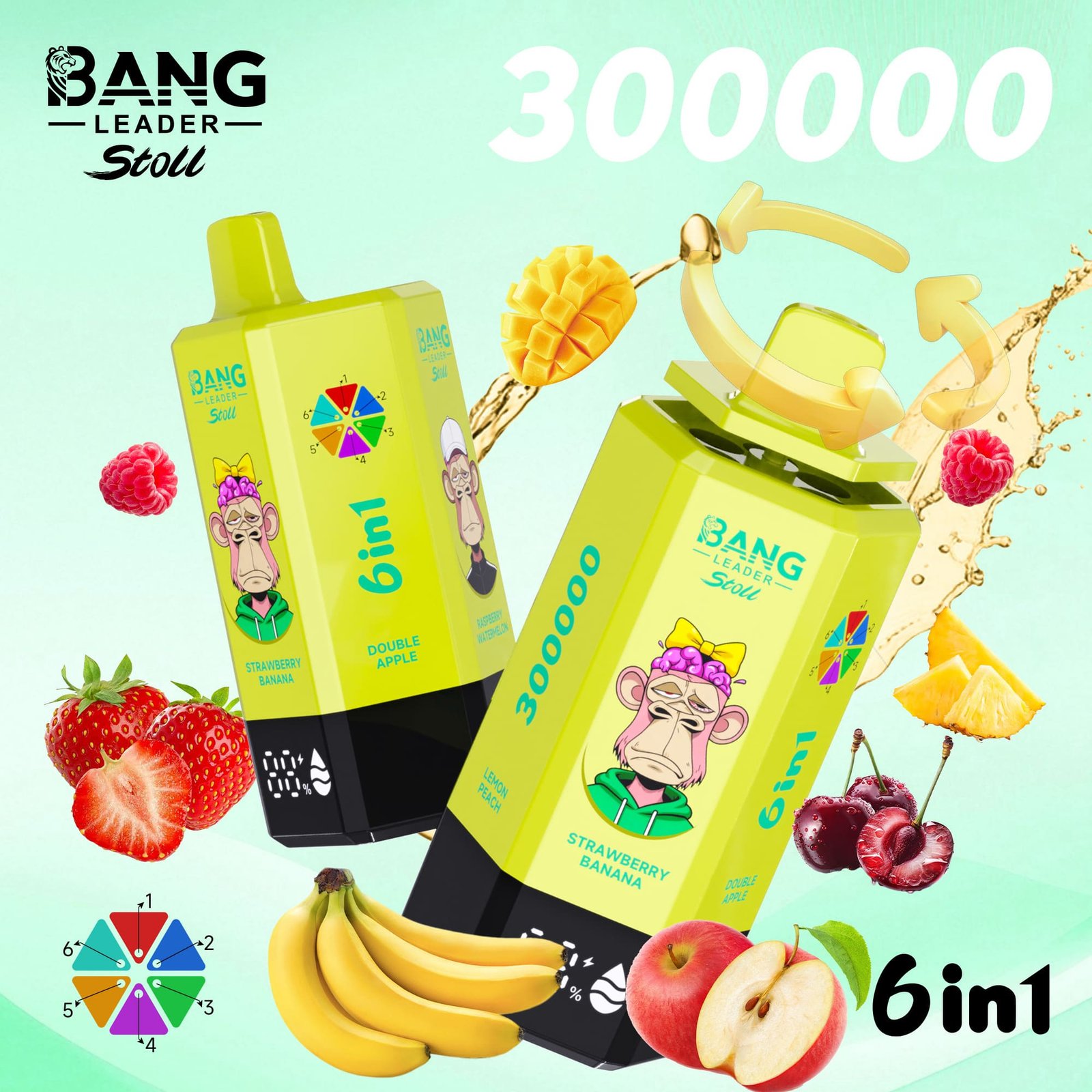 Bang Leader 300K Puffs Disposable Vape 6 in 1 - obrazek 11