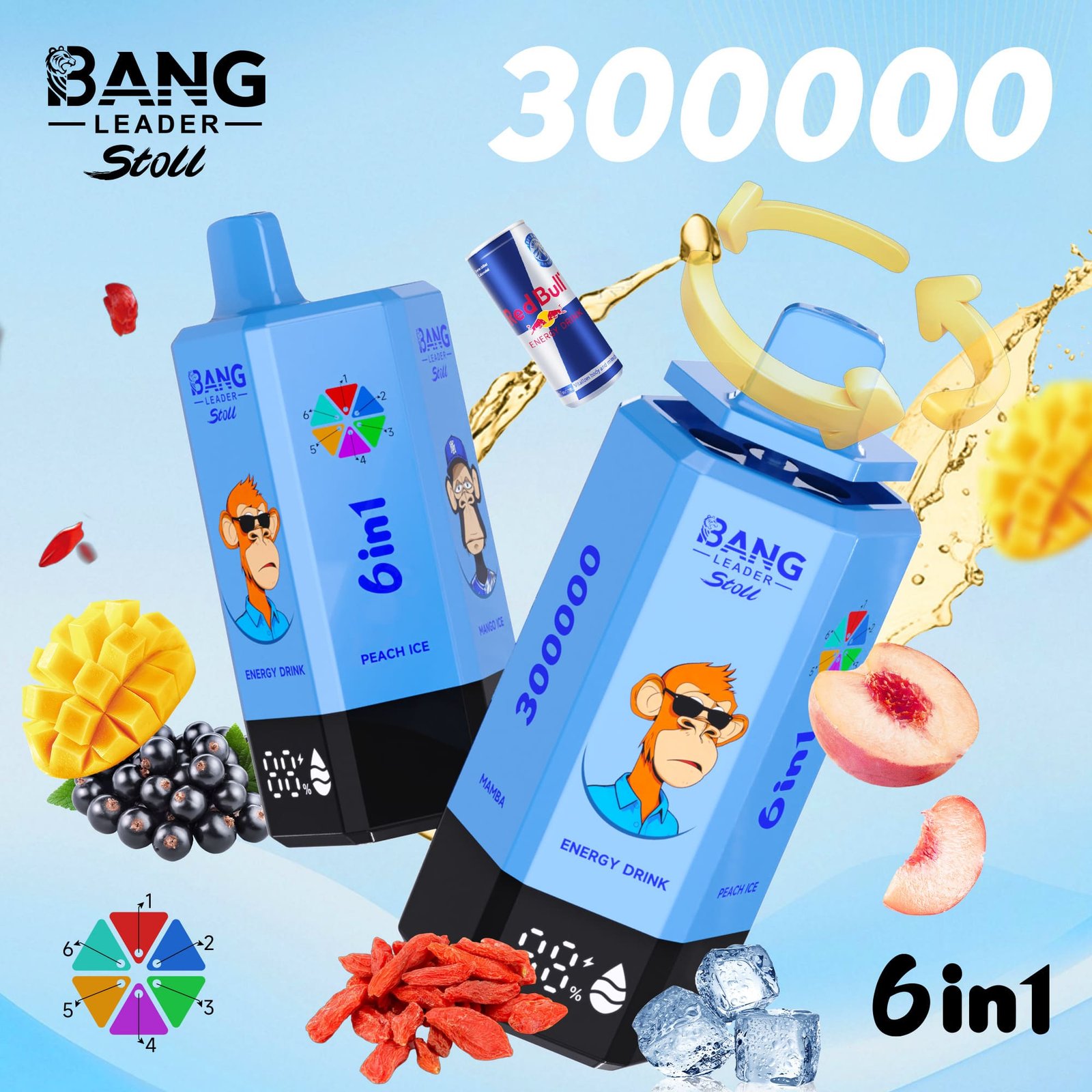 Bang Leader 300K Puffs Disposable Vape 6 in 1 - obrazek 5