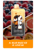 Merry Mi Panda Twins 40000 Puffs – podwójny smak w jednym urządzeniu - smak A Blue Razz Ice B Love 66