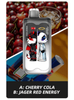 Merry Mi Panda Twins 40000 Puffs – podwójny smak w jednym urządzeniu - smak A Cherry Cola B JAGER RED ENERGY