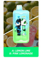 Merry Mi Panda Twins 40000 Puffs – podwójny smak w jednym urządzeniu - smak A Lemon Lime B Pink Lemonade