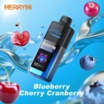 Merry Mi Mecha Pro 35000 Puffs – jednorazowy e-papieros ze Smart Display - smak Blueberry Cherry Cranberry