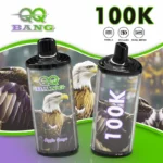 QQ Bang 100K Puffs - jednorazowy vape Dual Mesh rechargeable - wariant QQ Bang 100K Vape Apple Grape