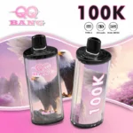 QQ Bang 100K Puffs - jednorazowy vape Dual Mesh rechargeable - wariant QQ Bang 100K Vape Peach Ice