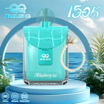QQ Bang 150K Puffs - Dual Mesh USB-C rechargeable disposable vape - wariant QQ Bang 150k Puff Blueberry Ice