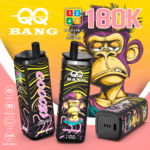 QQ Bang 180K Puffs - jednorazowy vape 4 w 1 z LCD Display - wariant VapePurchase qq bang 180000 180k puffs mango peach grape ice mixed berries blueberry red bull