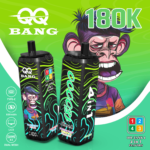 QQ Bang 180K Puffs - jednorazowy vape 4 w 1 z LCD Display - wariant VapePurchase qq bang 180000 180k puffs passionfruit pineapple peach ice apple ice blueberry peach raspberry grape